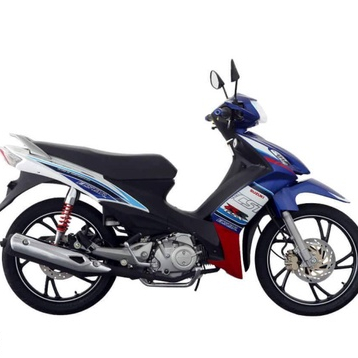Tem Suzuki Axelo 125 Trắng Xanh - Chất Liệu Cao Cấp Như Zin