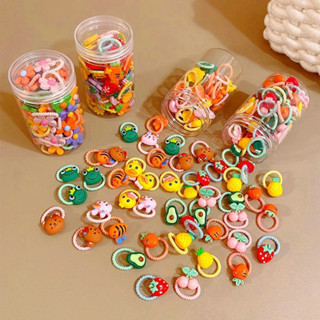 Hộp/Túi 50 dây thun buộc tóc cột tóc hoạt hình bằng cao su co dãn cho bé yêu Dumi Shop