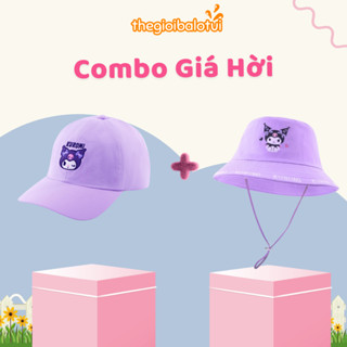 COMBO 2 mũ bucket & mũ lưỡi trai cho bé từ 3-10 tuổi bé trai bé gái,che chống nắng ngăn tia uv mũ cụp trẻ em có dây quai