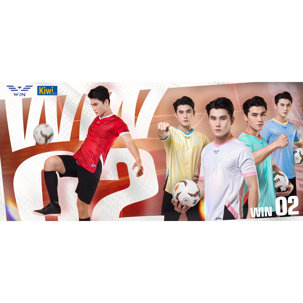 Áo Đá Bóng Không Logo Win 02 Với 5 Tông Màu Rất Đẹp