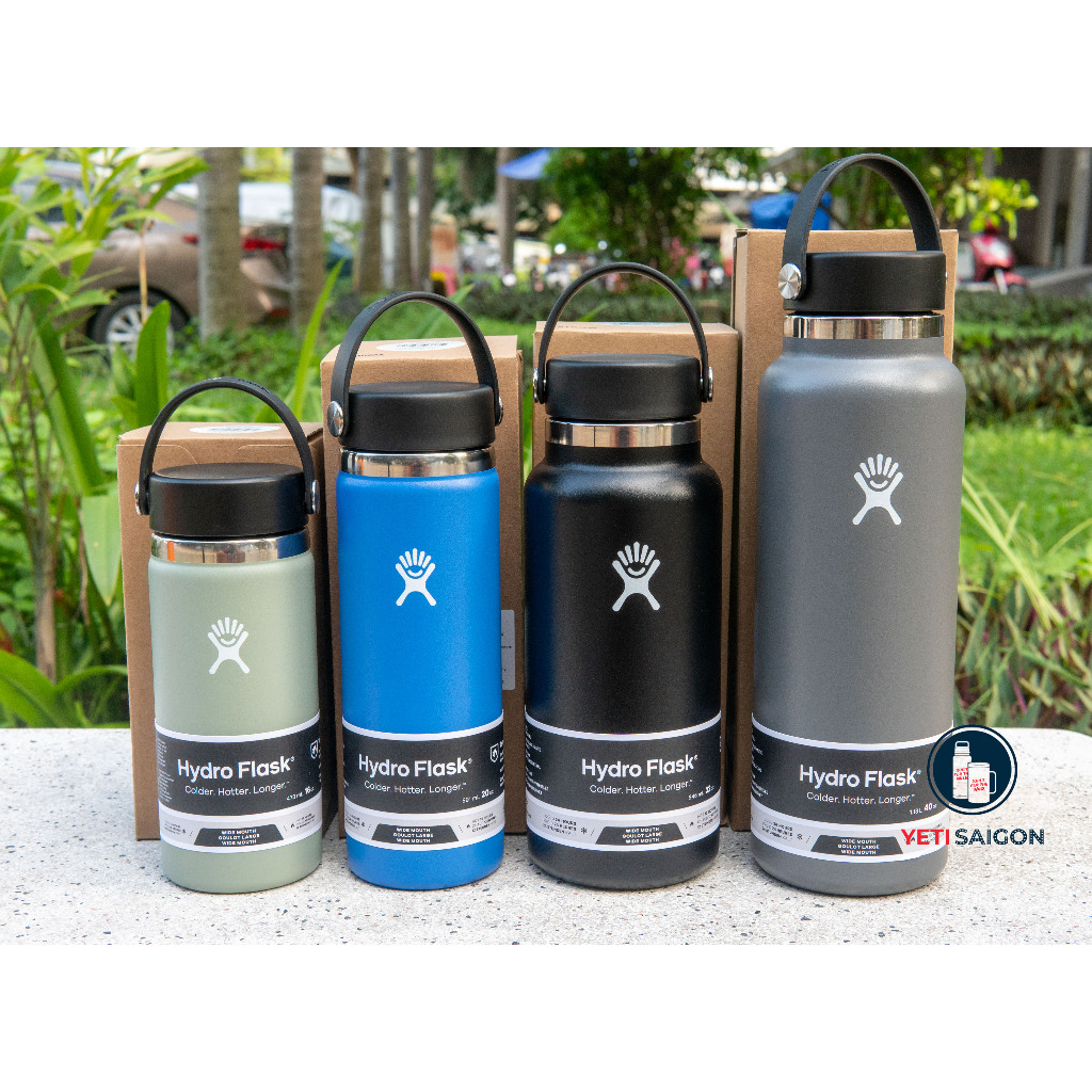 [SAIGON FLASK] Bình Giữ Nhiệt Cao Cấp HYDRO FLASK Wide Flex Cap  Chính Hãng - Bảo Hành Trọn Đời