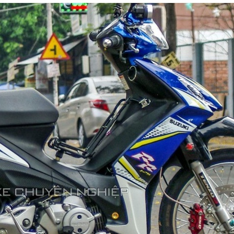 Tem Rời Suzuki Axelo RR125 Trắng Xanh - Tem Chuẩn