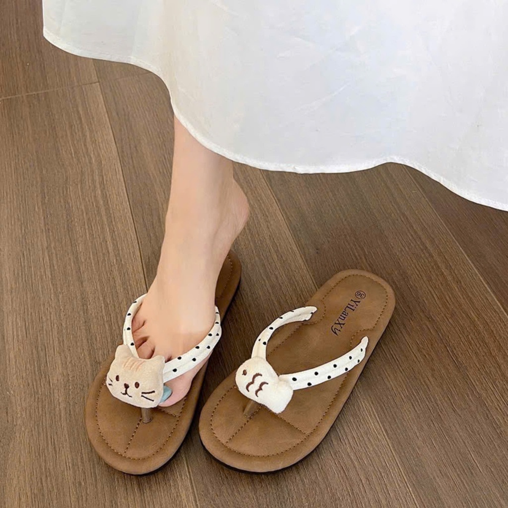 Dép Nữ Sục Cross Đế Cao 5cm Họa Tiết Sticker Mèo Cá Chống Trơn Trượt Khử Mùi Thời Trang Phong Cách Mới EVA Ngoài Trời | BigBuy360 - bigbuy360.vn