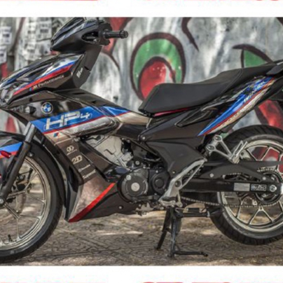 Tem Rời Winner X Hp4 Dán Xe Đen Bóng