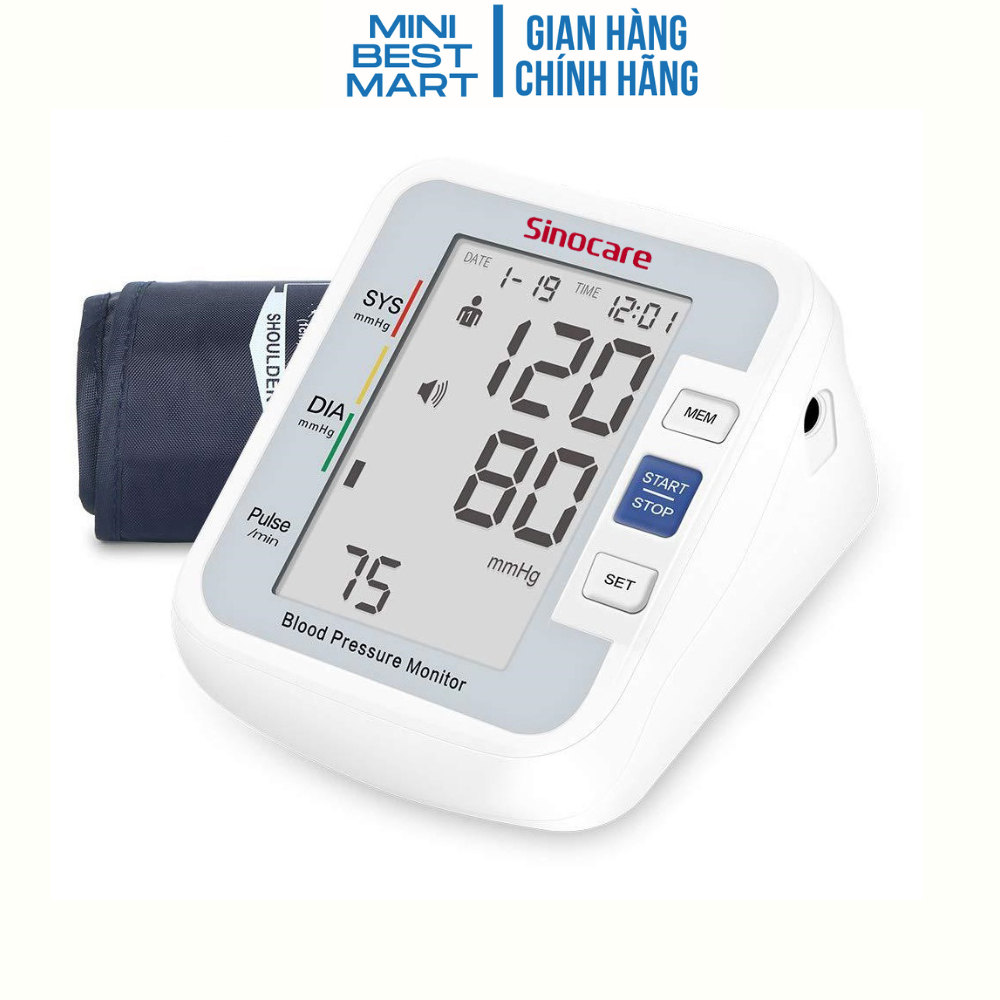 Máy đo huyết áp Sinocare BA - 801 - Thương hiệu Đức- Bảo hành 3 năm 1 đổi 1
