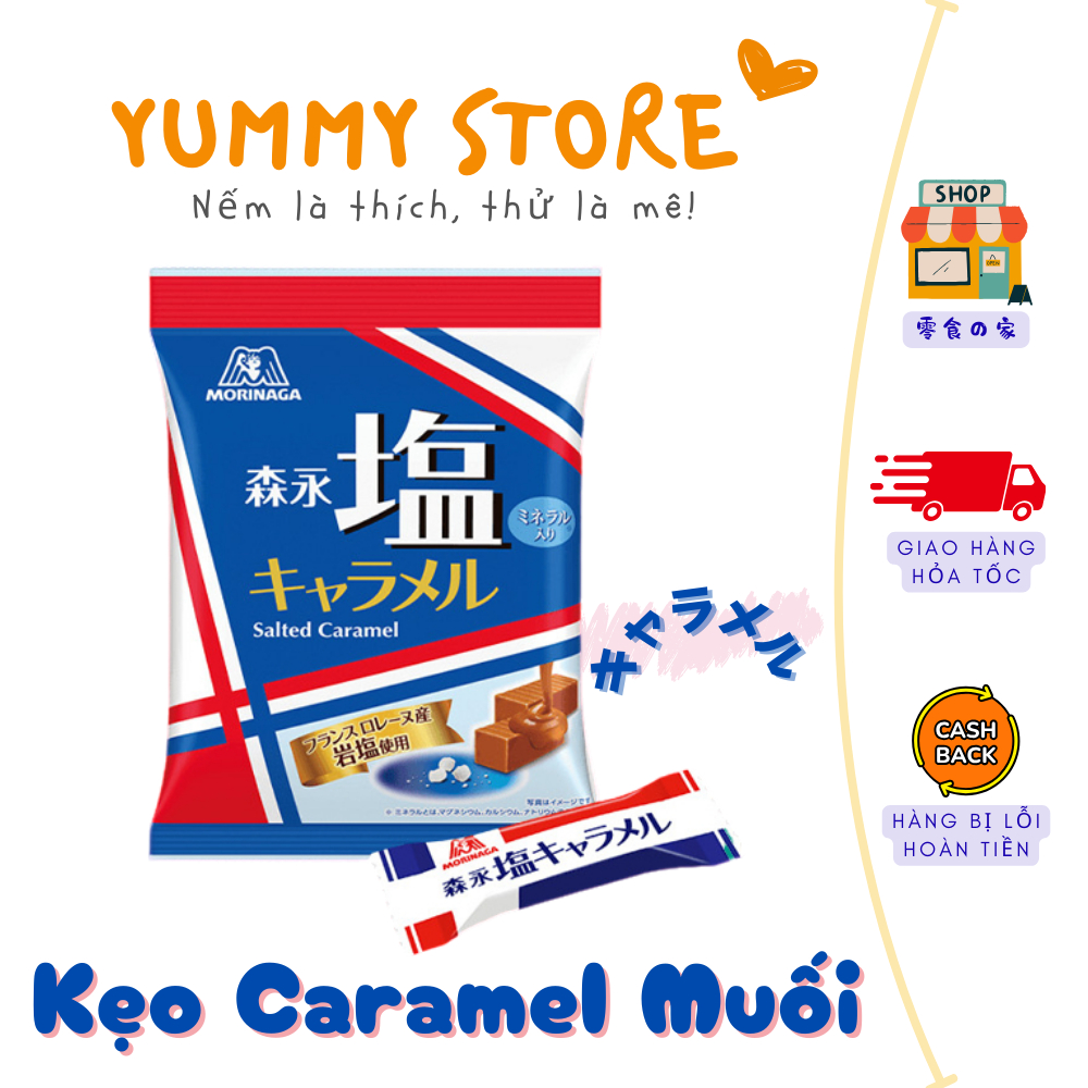 Kẹo Caramel Muối Morinaga Nhật Bản
