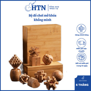 Bộ đồ chơi gỗ khóa Khổng Minh, Bộ khoá lỗ ban, Đồ chơi phát triển tư duy cho trẻ em, Đồ chơi giao dục cho trẻ em