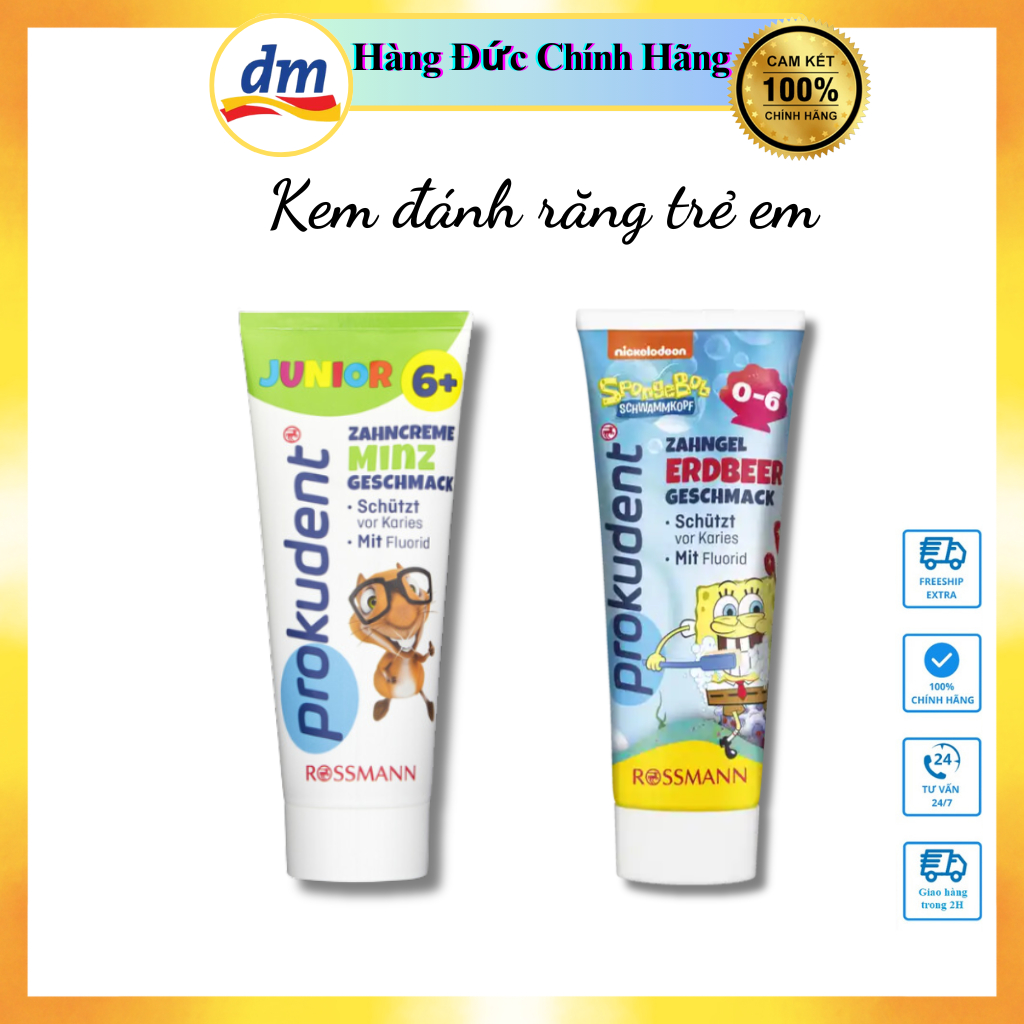 Kem Đánh Răng Prokudent Trẻ Em 75ml