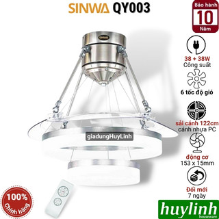 Quạt trần triển vọng đèn led sinwa qy003