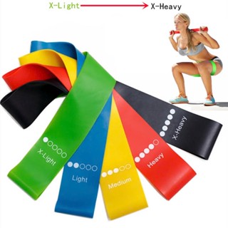 Dây Mini Band Kháng Lực Tập Chân Mông Đùi Dây Tập Gym 5 Cấp Độ Cao Su Đàn Hồi Chất Liệu Cao Cấp