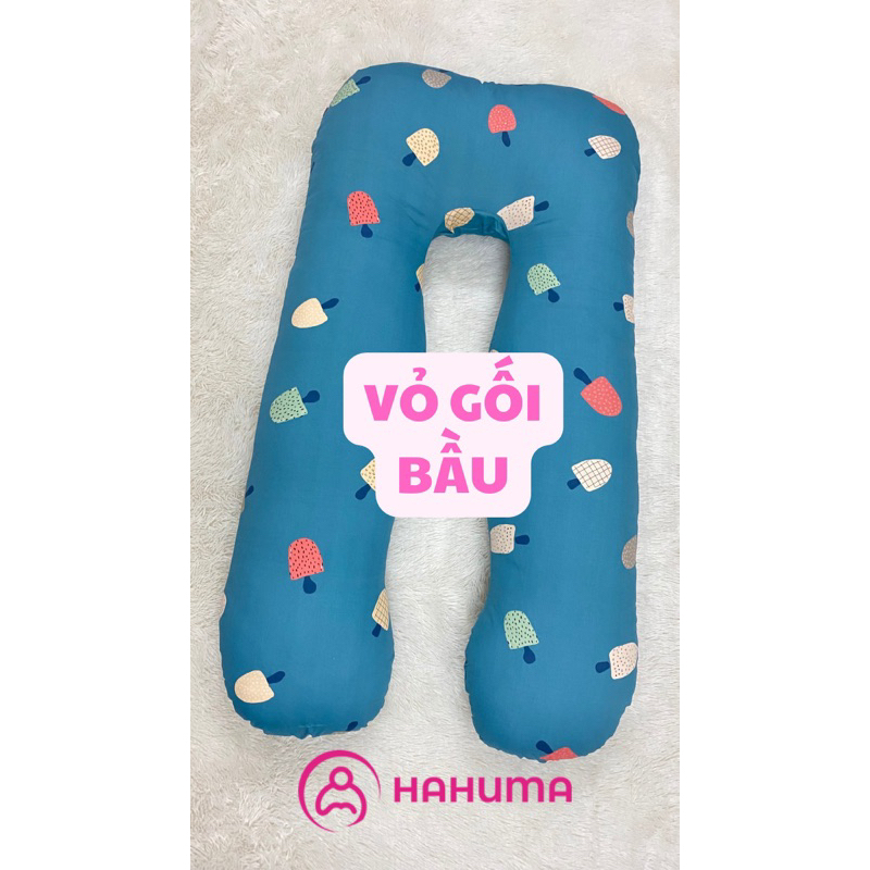 Vỏ Gối Bà Bầu Chữ U 145cm – Cotton Mềm Mịn, Thông Thoáng, Không Gồm Ruột Gối