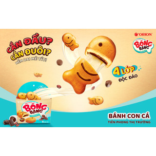   DATE MỚI  Bánh Con Cá Bống Bang Mochi Socola Đậu Đỏ Orion 145g Bánh bông lan orion bánh con cá bánh mochi 
