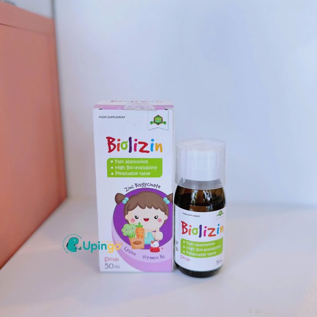 Kẽm hữu cơ Biolizin Lysine B6 giúp bé ăn ngon tăng đề kháng 50ml