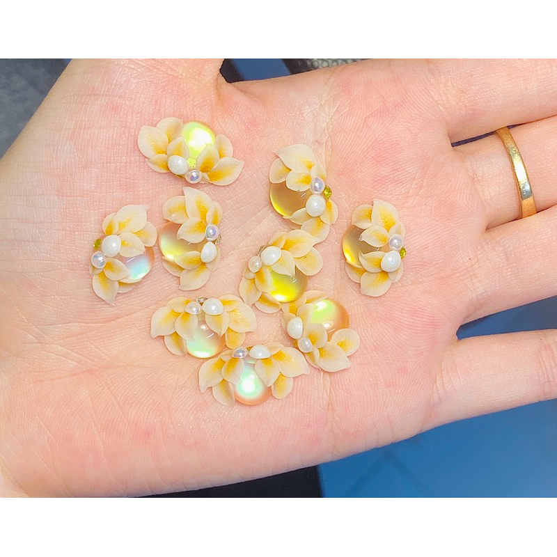 Hoa Bột Nail Ôm Đá Nghiêng( Mẫu Mới)