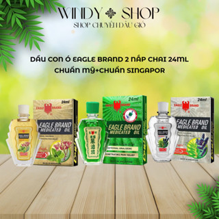 DẦU GIÓ {1 CHAI} DẦU CON Ó CHUẨN SINGAPOR VÀ CHUẨN XUẤT MỸ 2 NẮP 24ML