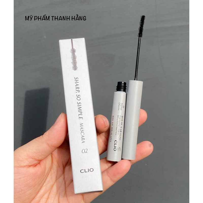 Mascara Clio Sharp, So Simple (Cong Mi và Dài Mi)