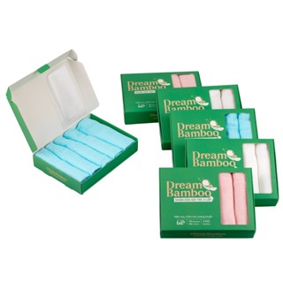 [Gee] Set 5 khăn sữa sợi tre 3 lớp mềm mại, thấm hút, kháng khuẩn, 30cm*3cm, made in Việt Nam