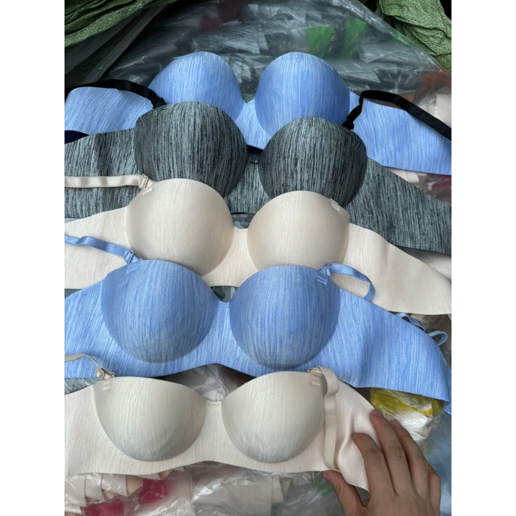 (From nhỏ tăng size) Combo 3 áo lót, áo ngực nữ cúp ngang không gọng dành cho V1 nhỏ lép ( CÚP MÀU)
