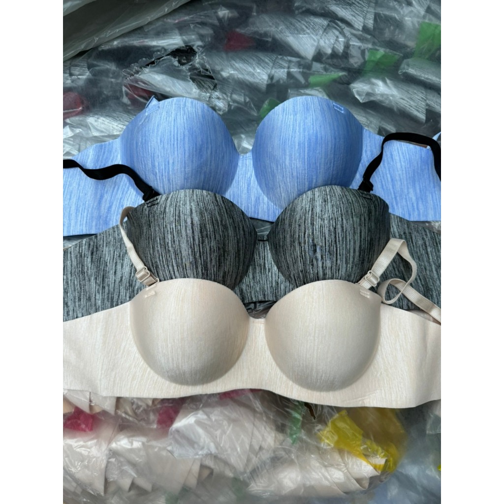 (From nhỏ tăng size) Combo 3 áo lót, áo ngực nữ cúp ngang không gọng dành cho V1 nhỏ lép ( CÚP MÀU)
