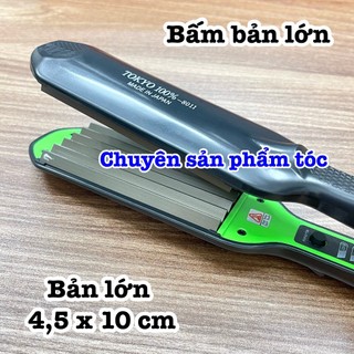 ✅TOKYO Máy bấm tóc dập xù bản lớn TOKYO 8011 cao cấp chất liệu hợp kim phủ ceramic chống hư hại tóc 5 mức chỉnh nhiệt