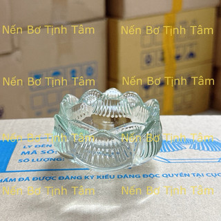 [ Hộp 12 Cái ] Đế Nến Hoa Sen, Chum Sen 60ML, Tặng Kèm Tim Nến - Nến Bơ Tịnh Tâm