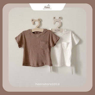 CÓ SẴN- Áo thun trơn tay ngắn chất liệu cotton siêu mềm và co giãn cho bé trai từ 0-4 tuổi [Hàng loại 1]