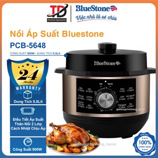 Nồi Áp Suất Điện Bluestone PCB-5648,  5.0Lit - 900W Vỏ 2 Lớp Cách Nhiệt, Lòng Nồi Dày Dặn, Hàng Chính Hãng
