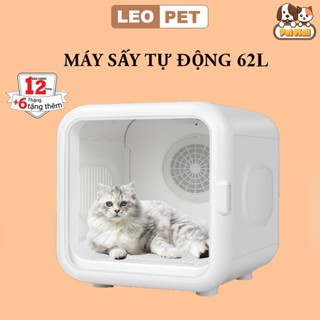  Lồng sấy tự động cho chó mèo phiên bản cao cấp đa chức năng chăm sóc lông bằng ion âm size lớn 62L 