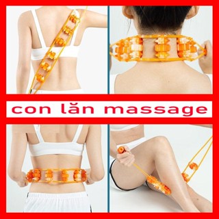 (Dụng cụ con lăn cầm tay) Dây lăn Massage cổ vai gáy, massage lưng bụng toàn thân, massage cột sống, cổ, chân, đùi