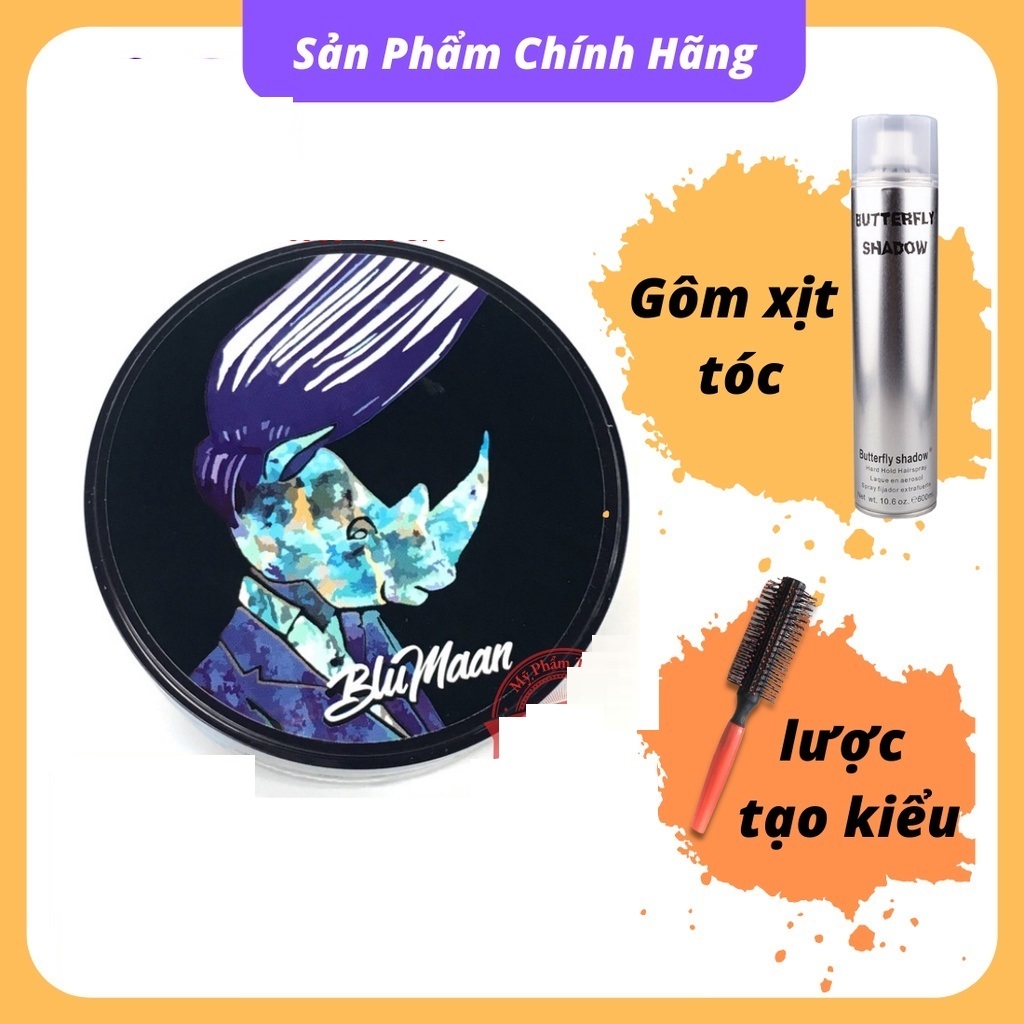 COM BO Gôm xịt tóc Butterfly shadow 320ML+SÁP TÊ GIÁC