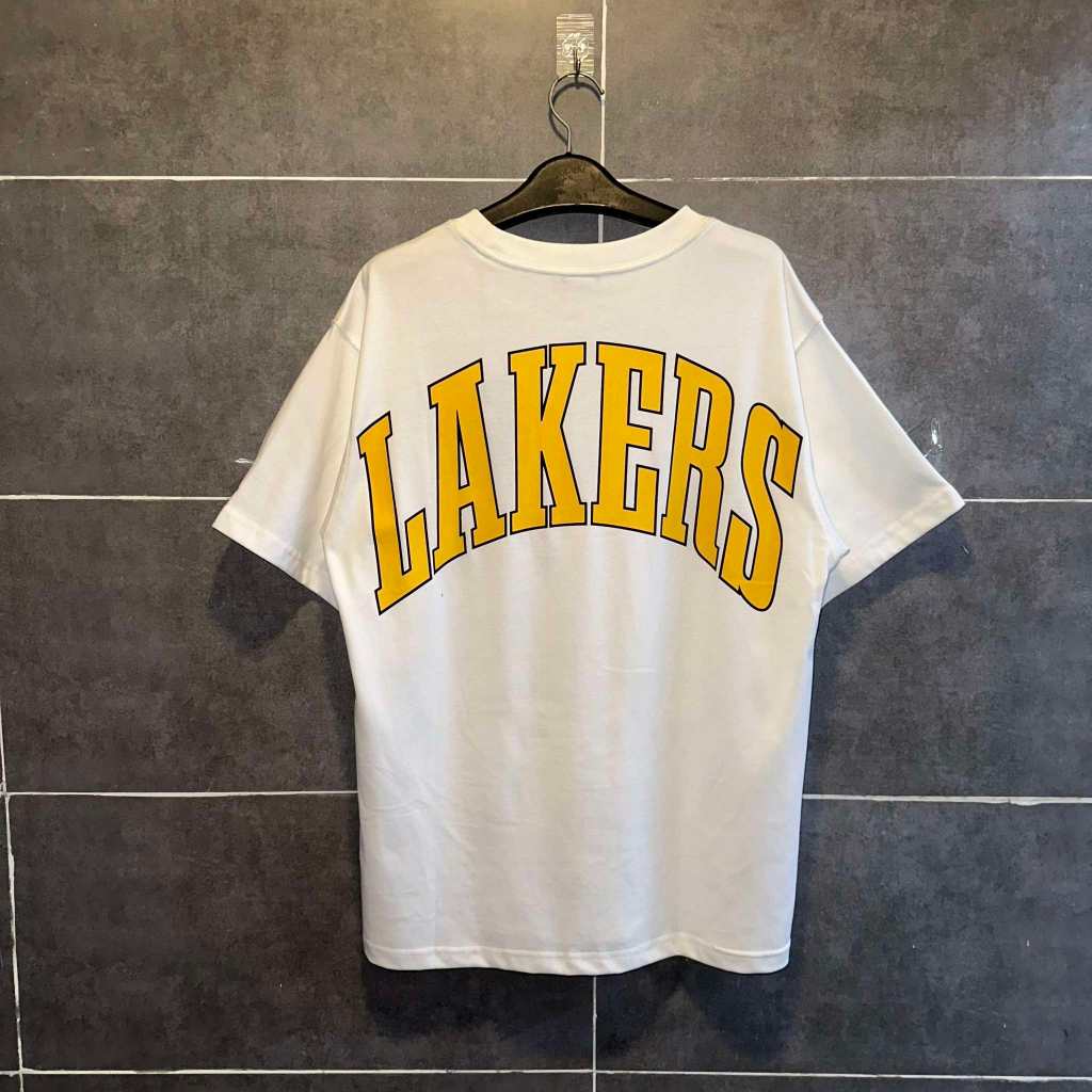 Áo Thun N.e.w E.r.a LA Lakers NBA Infill Logo Trắng Chính Hãng 100%