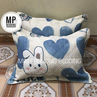 Vỏ + ruột gối nằm kích thước 45×65, vỏ gối được trần bông dày dặn