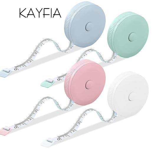 Cuộn Thước Dây Đo Eo, Chiều Cao Đo Cơ Thể Mini Thu Rút Tự Động Hộp Tròn 1.5 Mét - KAYFIA
