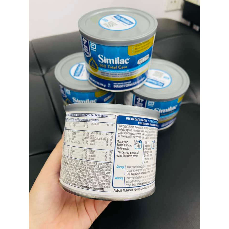 ✈️ Similac 360 Total Care Mỹ cho bé 0-12 tháng 198gr