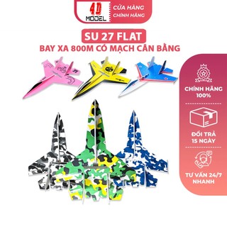 Máy Bay Điều Khiển Su27 Flat đã ráp sẵn chỉ việc chơi. Vỏ xốp dẻo Mpp siêu bền. pin bay 10-15 phút