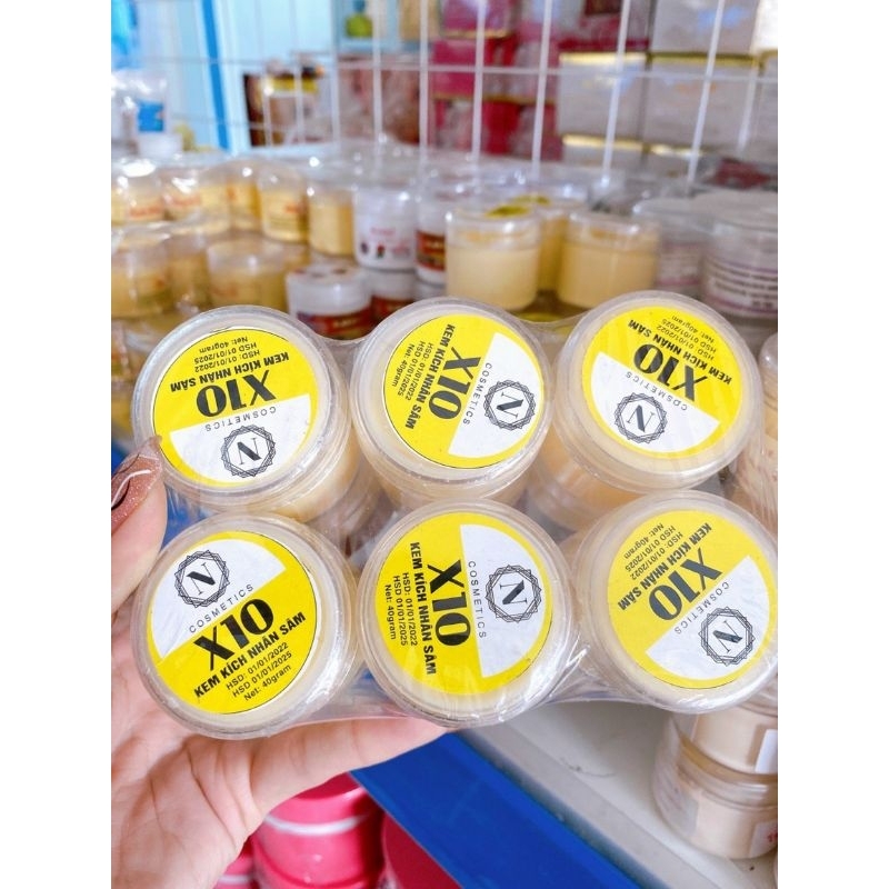 combo 3 hộp kem kích trắng nhân sâm X10