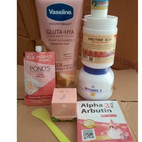 set kem trắng da body siêu trắng 8 món
