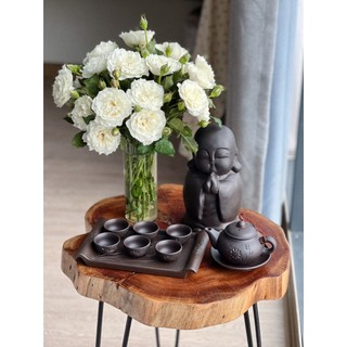 Ấm chén tử sa tâm trà khay đôi