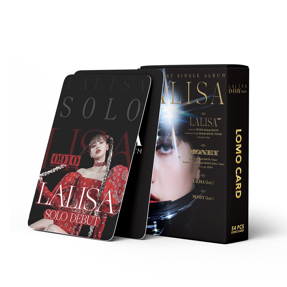 Hộp 54 Card Lisa Blackpink Lomo Lalisa D-Day Solo 2022
