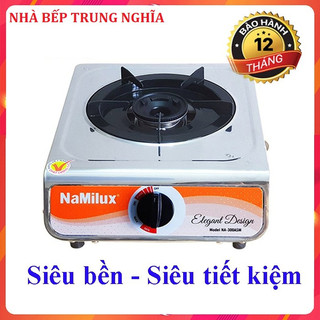 Bếp gas đơn inox namilux na-300asm lửa xanh, tiết kiệm gas, bảo hành chính hãng