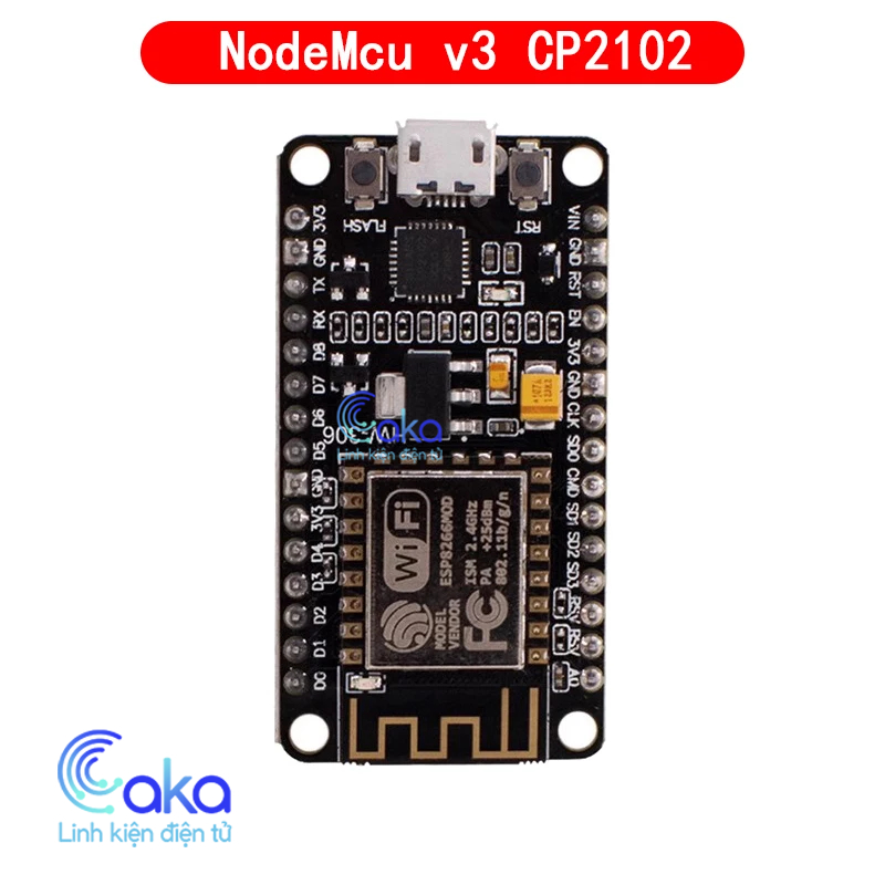 Kit RF thu phát wifi ESP8266 NodeMCU Lua CP2102 MicroUSB