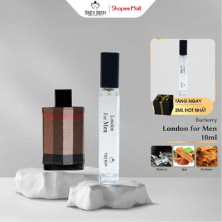 Tinh dầu nước hoa Nam Burberry London Men 10ml chính hãng Très Bien hương Lịch lãm, Ấm áp, Trẻ trung