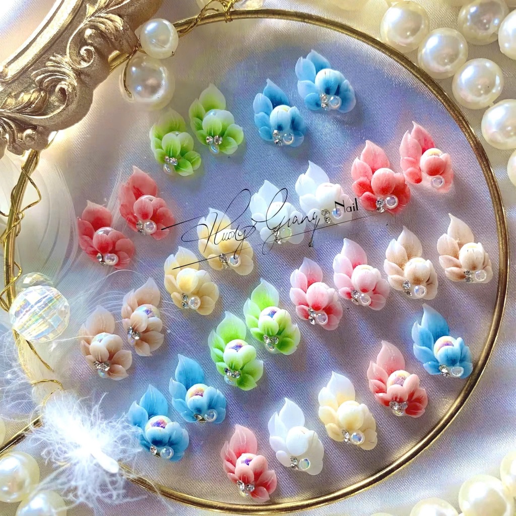 Hoa bột nail _ hoa nail đính móng( góc)