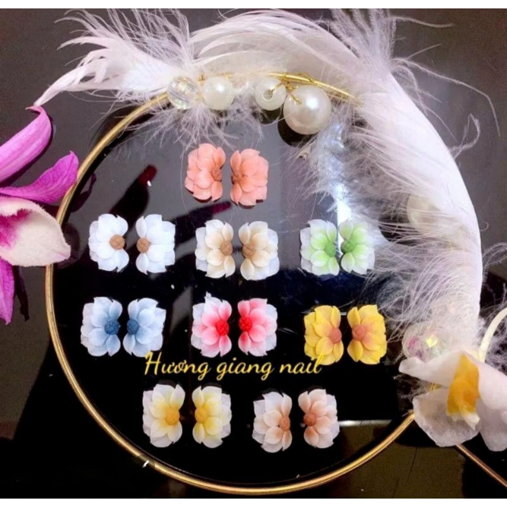 Hoa bột nail - hoa đính móng