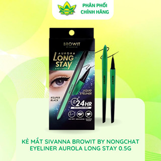 [Hàng chính hãng] Kẻ mắt nước Browit by Nongchat Aurora Long Stay Eyeliner 0.5g - Super Black
