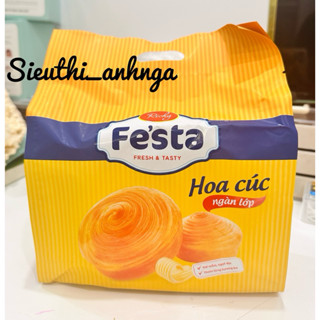  Bánh mì hoa cúc ngàn lớp Festa Richy 120g  40g x 3 gói  