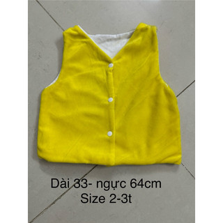 Áo gile lông mịn cho bé