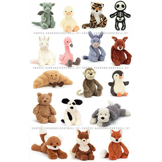   100% Authentic  Tổng hợp gấu bông thú bông Jellycat chính hãng 