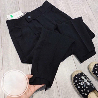 Quần baggy công sở gấu lệch