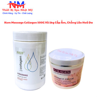  Kem Massage Mặt Collagen 500g Và 1kg I Giúp Cấp Ẩm Dưỡng Trắng Chống Lão Hoá Da Hàng Chính Hãng 